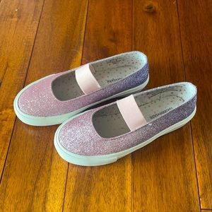 Tucker+Tate sparkle ombré pink-purple shoes